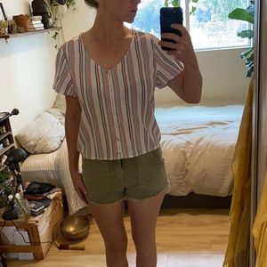 Size small Roxy, open back top